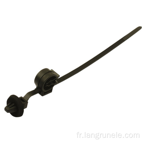 156-02480 Black Fixing Cable Tie avec Clip Clip